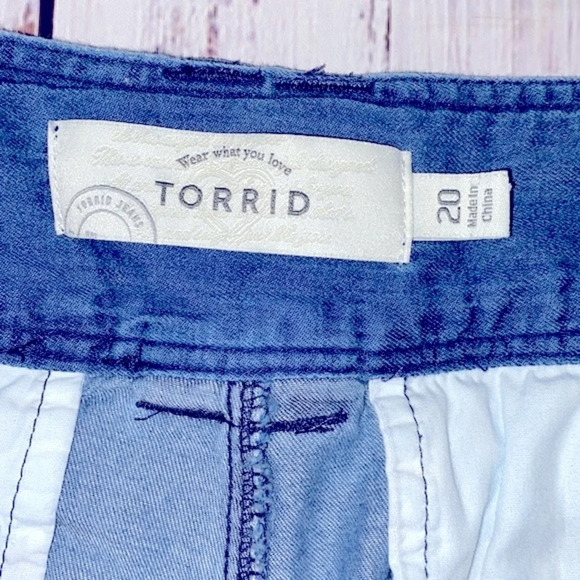 Torrid denim chambray shorts size 20 - Picture 4 of 8